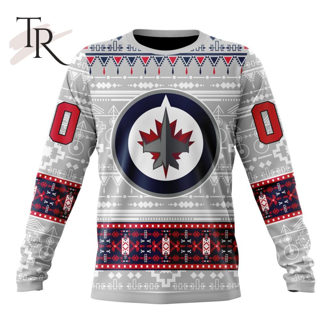New 2025 NEW] ized NHL Winnipeg Jets Special Native Design Custom Hoodie - Image 6